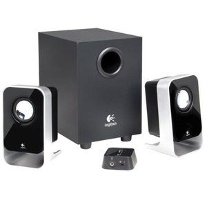 Logitech LS21 7 Watts RMS (FTC) 2.1 Stereo Speaker System - Black
